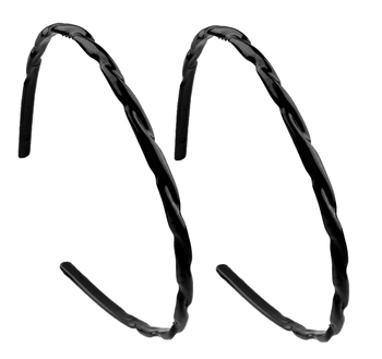 Обруч для волос Titania Curl, черный, 2 шт. (7963) - Pampik