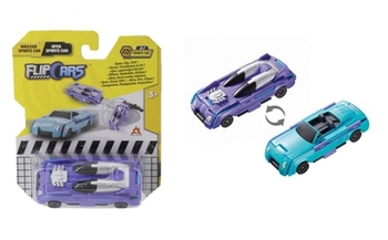 Машинка-трансформер Flip Cars Атомний спорткар і Спорткар кабріолет, 2 в 1, 8 см (EU463875B-02) - Pampik - 3
