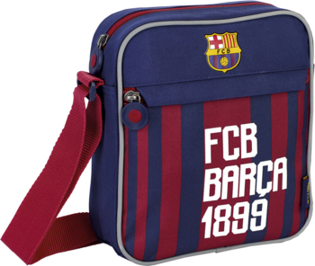 Сумка на плечо Barcelona Barca Fan 6 FС-175, 23х21х6 см, бордовий з синім (506018001) - Pampik