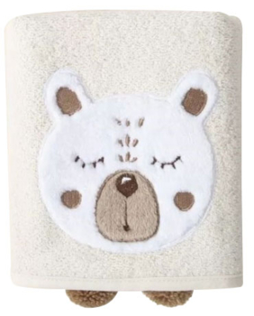 Рушник дитячий Irya Teddy, 75х50 см, кремовий (svt-2000022282031) - Pampik