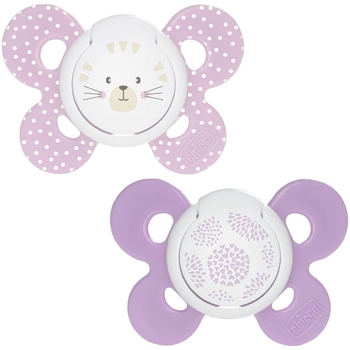 Силиконовая пустышка Chicco Physio Comfort, 6-16 мес., розовая, 2 шт. (74933.11.00.00) - Pampik