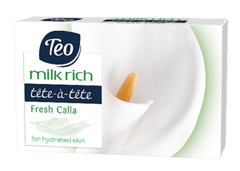 Мило тверде Тeo Milk Rich Tete-a-Tete Fresh Calla, зелений, 100 г (58085) - Pampik