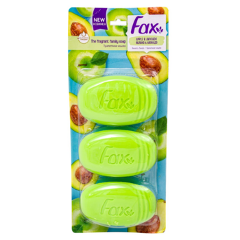 Мило Fax Яблуко та авокадо, 300 г (3 шт. по 100 г) (1141) - Pampik