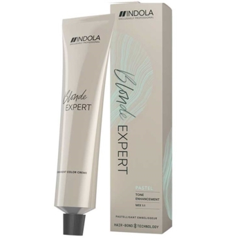 Перманентная крем-краска для осветления волос Indola Blonde Expert Permanent Caring Color, тон Р.14 (Пастель персиковый), 60 мл (2284367) - Pampik