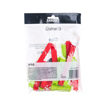 Набор клипс для пакетов Banquet Culinaria, 3 размера, 15 шт. - Pampik - 2
