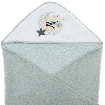 Полотенце с расческой и щеткой Interbaby Amoroso, серый (8100232) - Pampik - 2