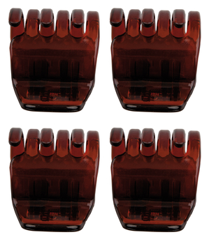 Набор заколок для волос Titania Зубец, 3 см, коричневый, 4 шт. (7936 B) - Pampik