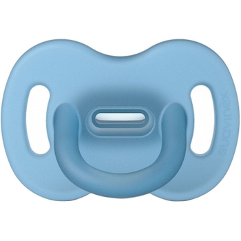 Пустушка силіконова Suavinex, фізіологічна, 0-6 міс., блакитний (307262) - Pampik