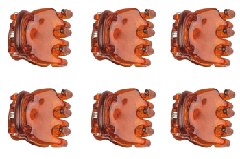 Набор заколок для волос Titania Зубец, 1.5 см, коричневый, 6 шт. (7932 B) - Pampik