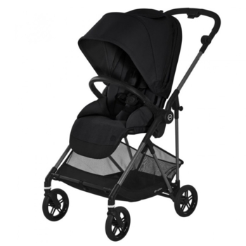 Прогулянкова коляска Cybex Melio Carbon Deep Black (521002243) - Pampik