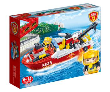 Конструктор BanBao Пожарные Пожарный катер 2, 198 элементов (7105) - Pampik