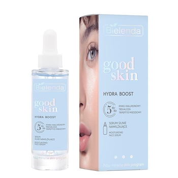 Зволожуюча сироватка для обличчя Bielenda Good Skin Hydra Boost Moisturizing Face Serum з гіалуроновою кислотою, 30 мл - Pampik