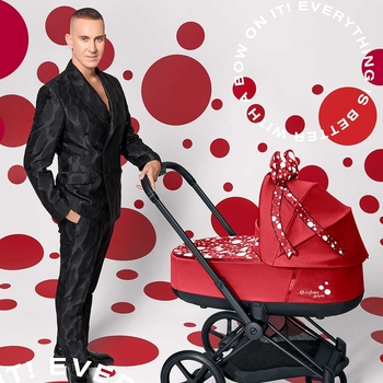 Люлька Cybex Priam Lux R by Jeremy Scott Petticoat, красный (521001869) - Pampik - 6