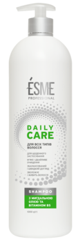 Шампунь з дозатором Esme Daily Care з мигдальним маслом та вітаміном В5, 1 л - Pampik