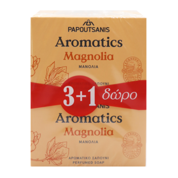 Тверде мило Aromatics Магнолія, 400 г (4 шт. по 100 г) (ABSM400) - Pampik