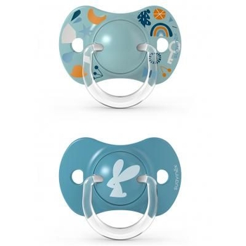 Пустушка силіконова Suavinex Лісові історії, 6-18 міс., 2 шт., блакитний (307336) - Pampik