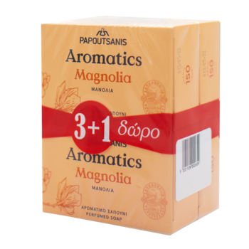 Тверде мило Aromatics Магнолія, 400 г (4 шт. по 100 г) (ABSM400) - Pampik - 2