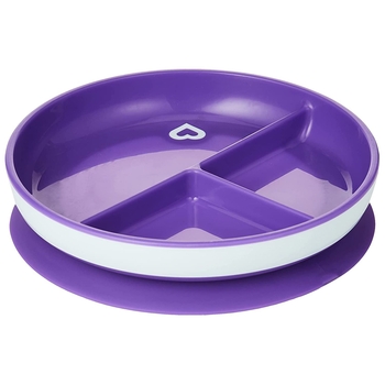 Тарілка на присосці Munchkin Stay Put, фіолетовий (27160.03) - Pampik - 3