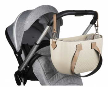 Сумка для коляски Nuvita MyMia, шкіра, бежевий (NV8801S/02RH/23T/13T/33T) - Pampik - 6
