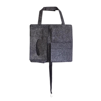 Органайзер на спинку сидіння авто Supretto, 4 кишені, сірий (7192-0001) - Pampik - 3