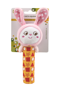 Іграшка-пищалка Baby Team Зайчик (8500_Зайчик) - Pampik