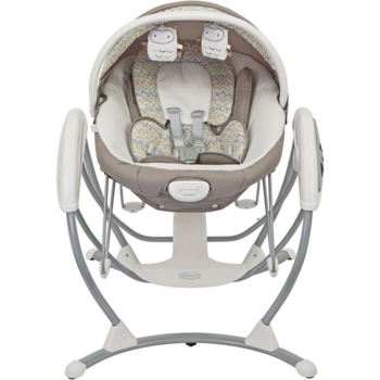 Укачивающий центр Graco Glider Elite Chevron, бежевый - Pampik