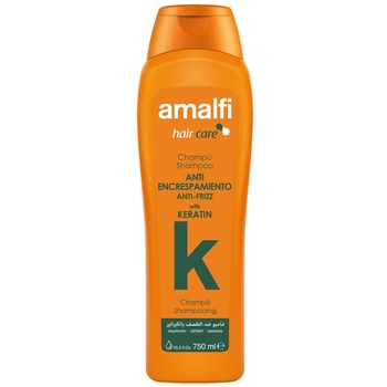 Шампунь Amalfi Keratin Anti-Frizz для кучерявого волосся, 750 мл - Pampik