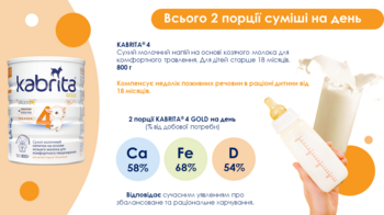 Сухий молочний напій на основі козячого молока Kabrita 4 Gold, 4,8 кг (6 шт. по 800 г) - Pampik - 8