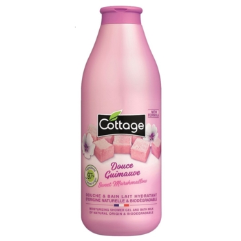 Гель для душу та молочко для ванни Cottage Sweet Marshmallow, 750 мл - Pampik