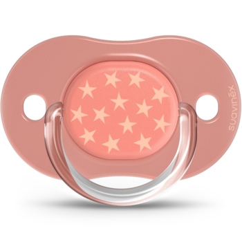 Пустышка силиконовая Suavinex Basics, симметрическая, 6-18 мес., розовый, 2 шт. (307640/2) - Pampik