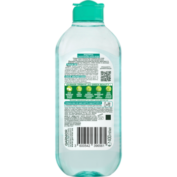 Міцелярна гіалуронова вода Garnier Skin Naturals Алое, 400 мл (C6518800) - Pampik - 2