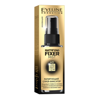 Матуючий спрей-фіксатор для макіяжу Eveline Mattifying Fixer Mist HD, 50 мл (B50FIXERMAT) - Pampik - 2