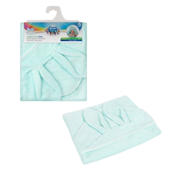 Полотенце для купания Canpol babies, с капюшоном, 100x100 см, бирюзовый (26/802_tur) - Pampik