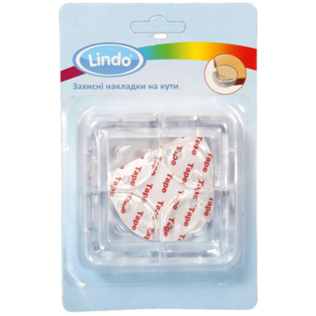Захисні накладки на кути Lindo, 4 шт., прозорі (Рк 949) - Pampik