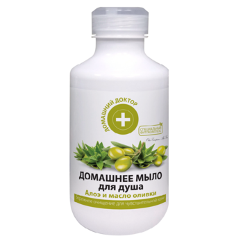 Рідке мило для душу Домашний Доктор Алое та олія оливки, 500 мл - Pampik