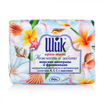 Крем-мило туалетне Shik Морські мінерали та франжипані, 90 г (37234) - Pampik