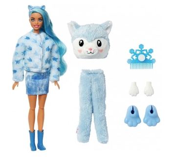 Лялька Barbie Cutie Reveal Зимовий блиск у костюмі хаскі, 30 см (HJL63) - Pampik - 3