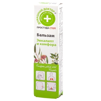 Бальзам Домашний Доктор Евкаліпт та камфора 42 мл - Pampik