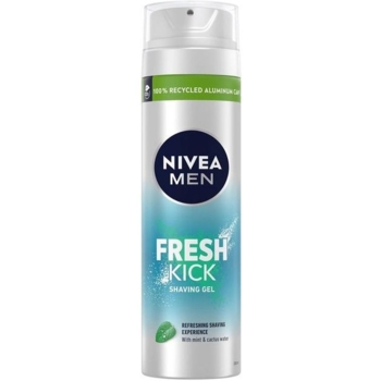 Гель для гоління Nivea Men Fresh Kick, 200 мл (81730) - Pampik