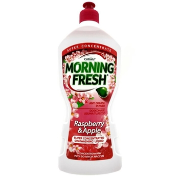 Засіб для миття посуду Morning Fresh Малина і Яблуко, суперконцентрат, 900 мл - Pampik