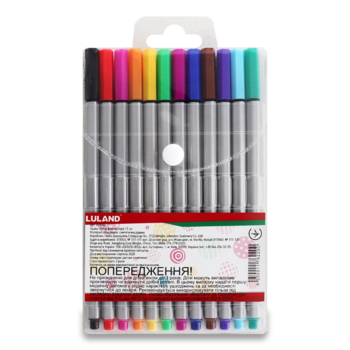 Фломастеры Luland, 12 цветов, 12 шт. (833744) - Pampik