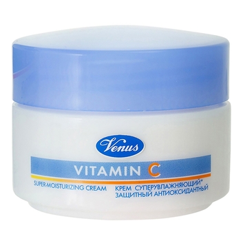 Зволожуючий крем для обличчя Venus антивіковий з вітаміном С, 50 мл (70011072/70010939) - Pampik