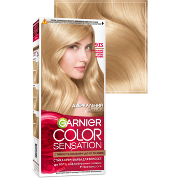 Фарба для волосся Garnier Color Sensation відтінок 9.13, кришталевий бежевий, 110 мл - Pampik - 2