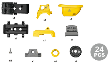 Конструктор DIY Spatial Creativity Строительный самосвал, желтый (CJ-1614171) - Pampik - 3