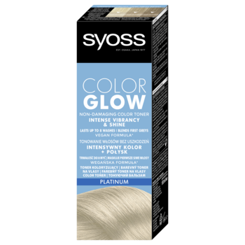 Тонирующий бальзам для волос Syoss Color Glow, Платиновый Блонд, 100 мл (2806373) - Pampik