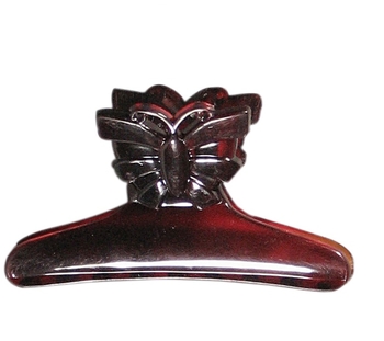 Зажим для волос Titania пластмассовый, 8 см, коричневый, 2 шт. (8022-8 B) - Pampik