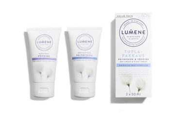Набор Lumene Klassikko дневной крем увлажняющий + крем ночной восстанавливающий, 100 мл (8000019474243) - Pampik