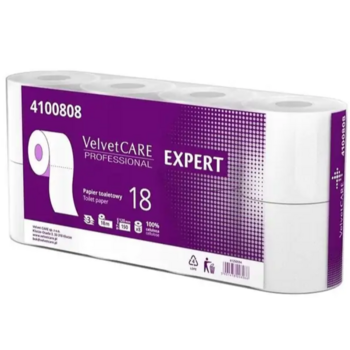 Туалетная бумага Velvet Care Expert, 8 рулонов (4100808) - Pampik