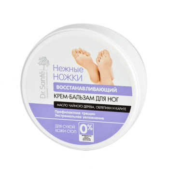 Крем-бальзам для ніг Dr. Sante відновлюючий, Ніжні ніжки, 100 мл - Pampik