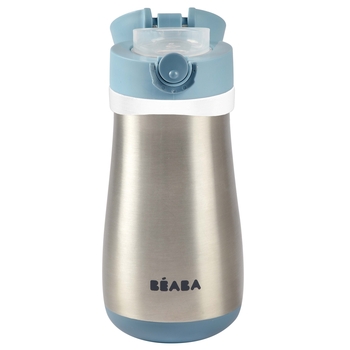 Металевий термопоїльник Beaba, 350 мл, синій (913521) - Pampik - 4